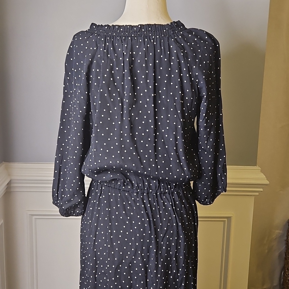 Gap Perfect Maxi Shirtdress Polka Dot Print - Picture 7 of 10